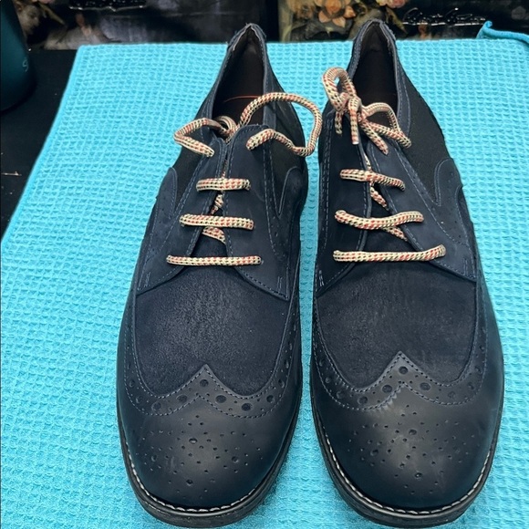Sandro Moscoloni Navy and Black Wing Tip Derby’s main image 6